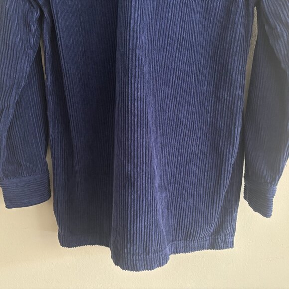 Benson Corduroy Blue Snap Button Overshirt Shirt Jacket - Small - Picture 11 of 16